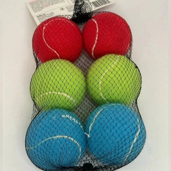 Six, tennis ball new in the bag - Picture 2 of 2